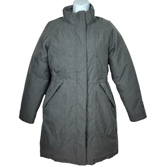 The North Face Women's Down HyVent Parka Coat Gray Size XS NO HOOD - Picture 15 of 16
